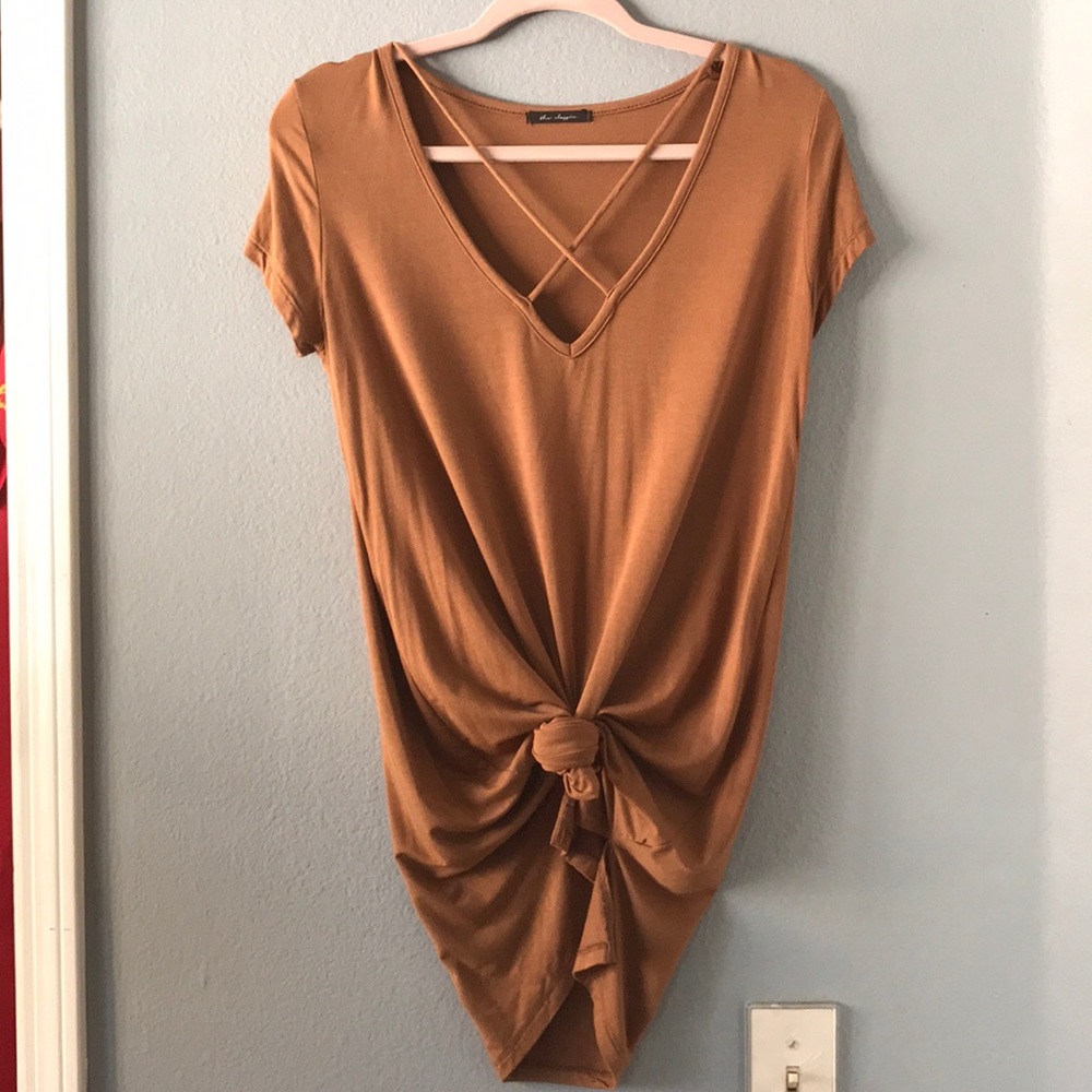 Cross cross dress/blouse